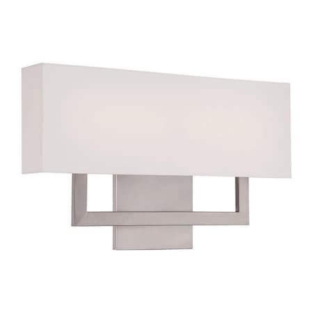Dweled Manhattan 22in LED Fabric Wall Sconce 2700K in Brushed Nickel WS-131